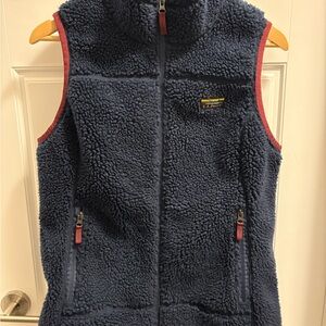 LL Bean high pile vest